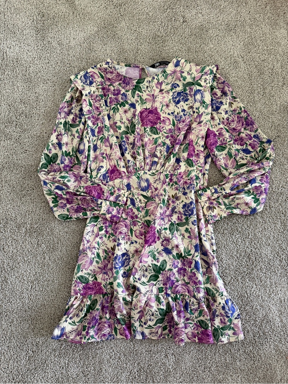 Zara silk mini dress